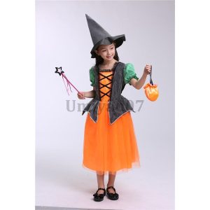 ハロウィン コスプレ 子供 女の子 ワンピース 衣装 魔女 仮装 マント キッズ スカート コスチューム 魔法使い 子どもドレス 悪魔 cosplay可愛い 帽子