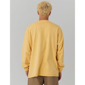Goodwear 公式 SUPER BIGポケットロンT 製品染め メンズ レディース 7.6オンス USAコットン SALE