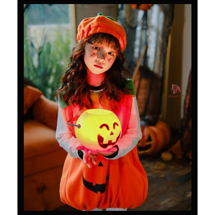 【3点セット】ハロウィン 衣装 仮装 カボチャ 子供 女の子 コスプレ ワンピース かぼちゃ キッズ コスチューム ハロウィーン Halloween 変装 アニメグッズ 精 - 画像 (5)