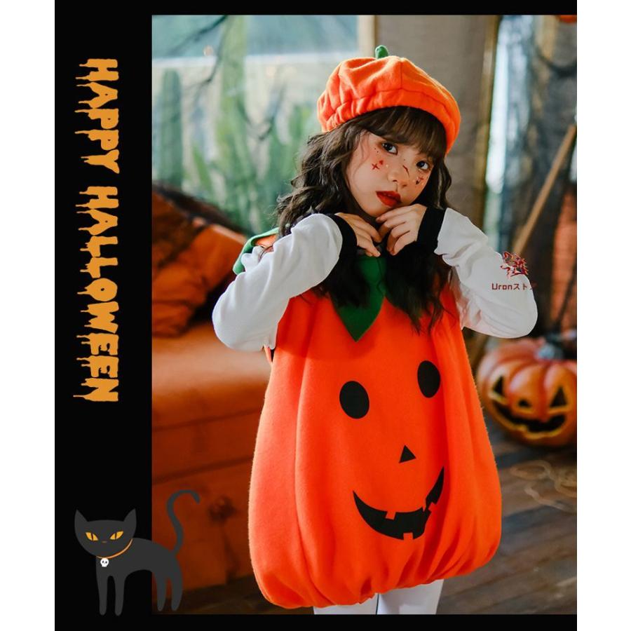 【3点セット】ハロウィン 衣装 仮装 カボチャ 子供 女の子 コスプレ ワンピース かぼちゃ キッズ コスチューム ハロウィーン Halloween 変装 アニメグッズ 精 - 画像 (6)