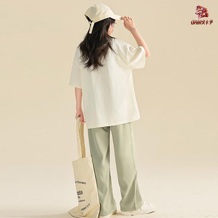 2024 キッズ セットアップ 女の子 カジュアルパンツセット おしゃれ かわいい カジュアルTシャツ カジュアルパンツ 半袖 140cm 150cm 160cm 170cm 180cm お出か - 画像 (3)