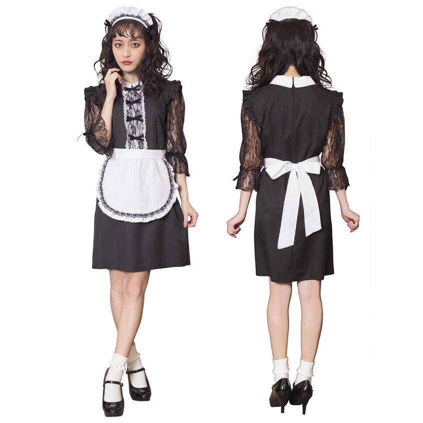 Moon Talk リュバンメイド ハロウィン レディース 女性用 仮装 衣装 コスチューム コスプレ - 画像 (3)