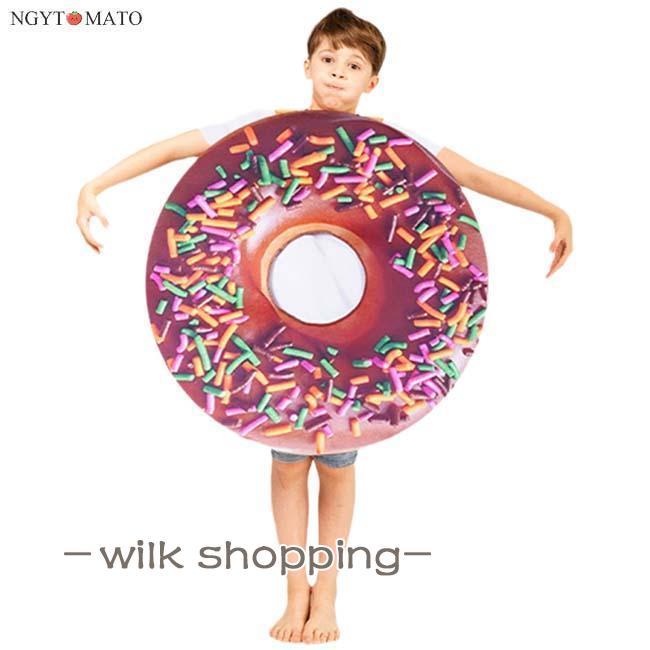 演劇 面白い ドーナツ カラフルドーナツ 子供用 女の子 男の子 舞台 新年会 学園祭 演出 舞台服 衣装 仮装 パーティー イベント 可愛い - 画像 (2)