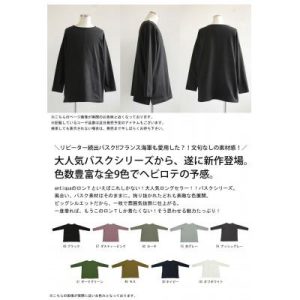 ふるさと納税 和泉市 【ANTIQUA/アンティカ】バスクロンT メンズ トップス 綿100(ZA-00114-L-03)